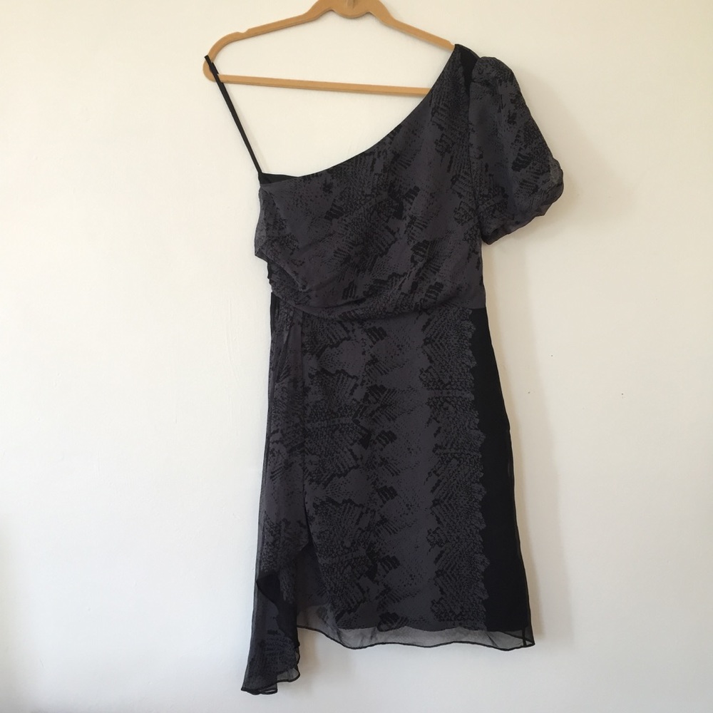 Juicy Couture One Shoulder Silk Dress